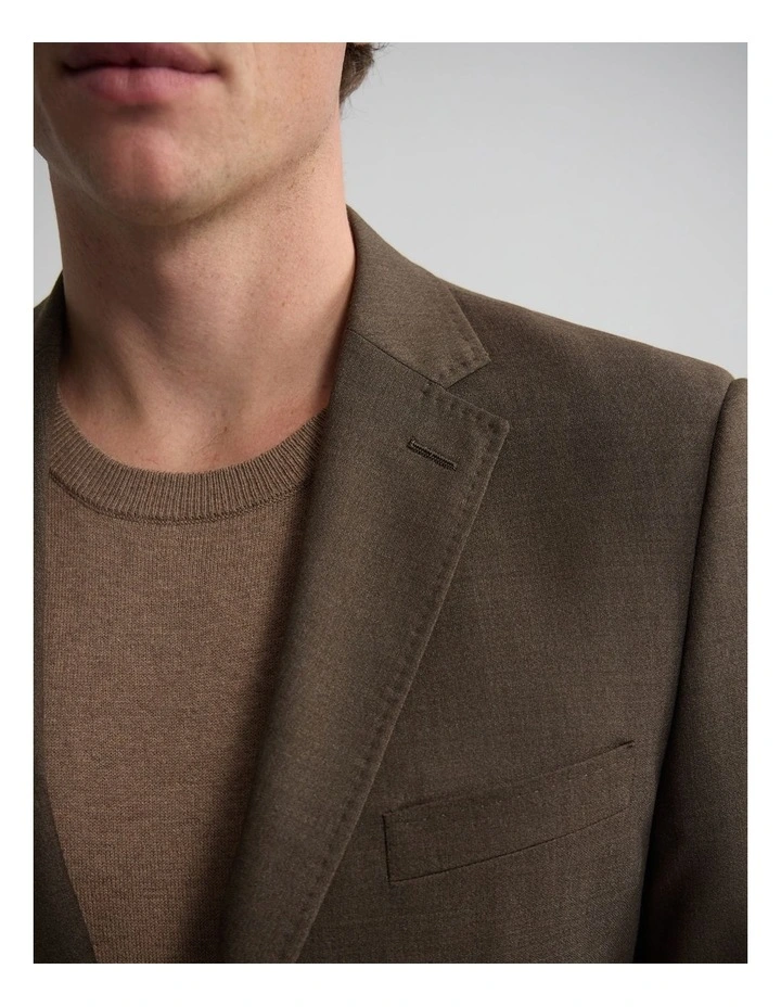 Hopkins Wool Suit Jacket in Chocolate image 5
