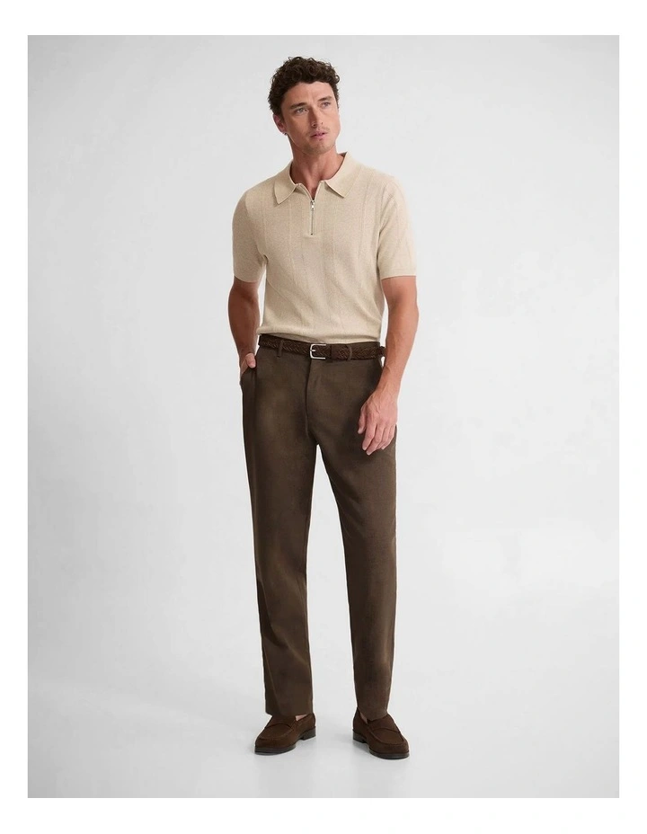 Hopkins Wool Suit Trousers in Chocolate image 5