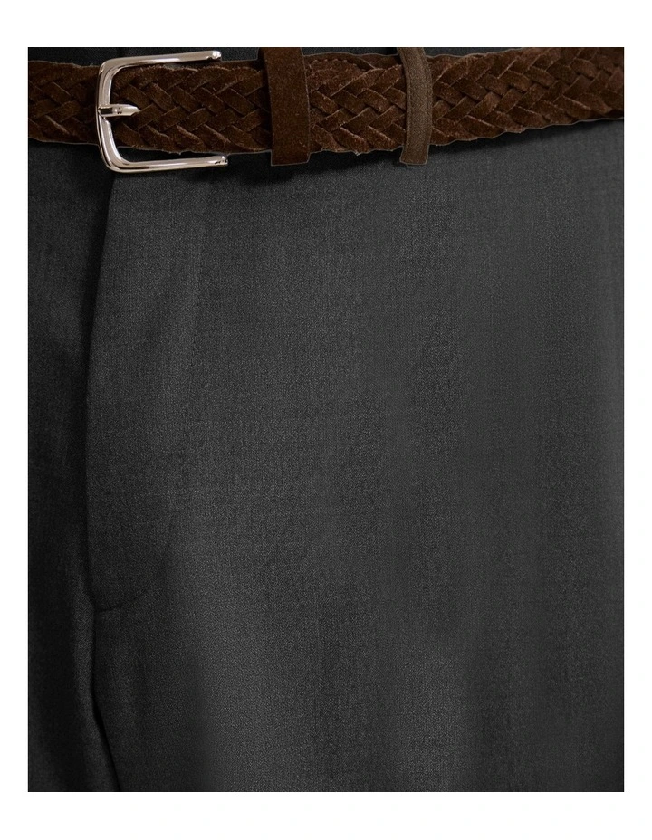 Hopkins Wool Suit Trousers in Chocolate image 6