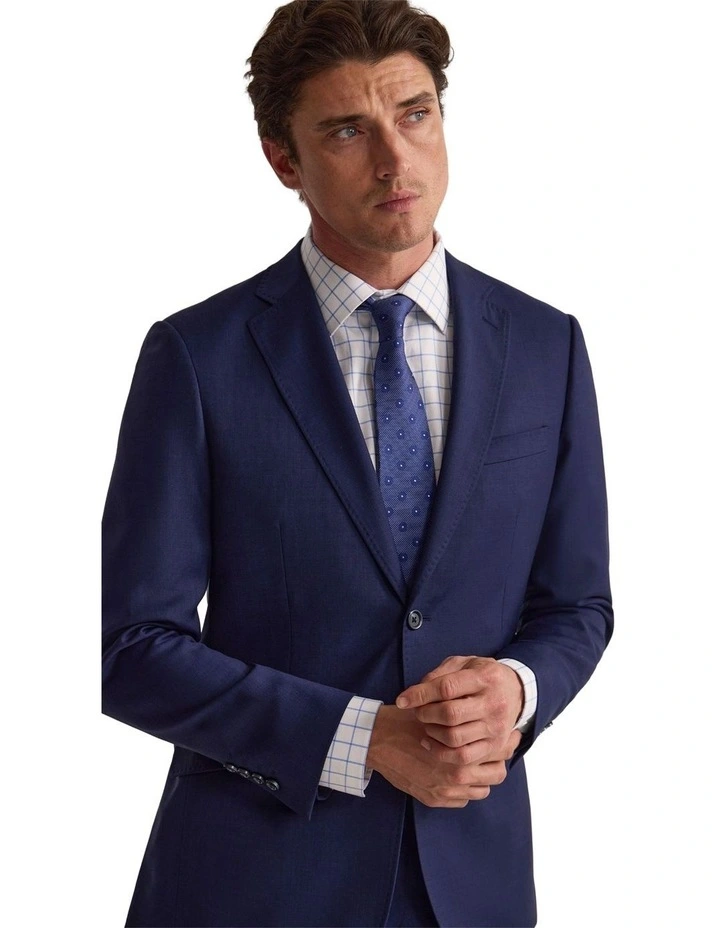 Hopkins Wool Suit Jacket in Navy image 4
