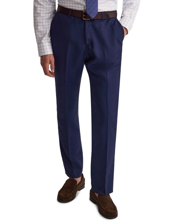 Hopkins Wool Suit Trousers in Navy image 4