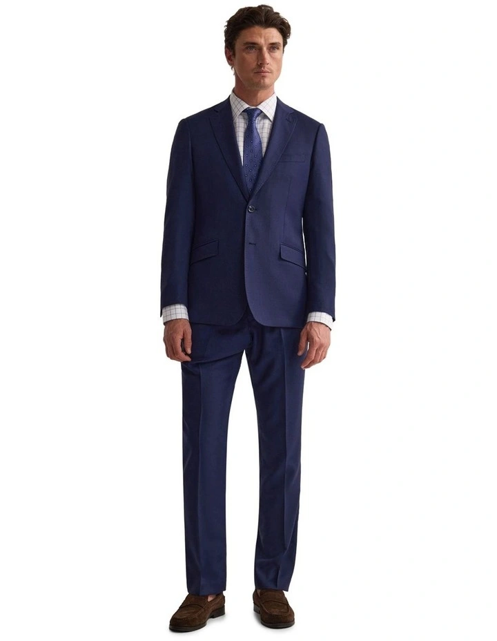 Hopkins Wool Suit Trousers in Navy image 5