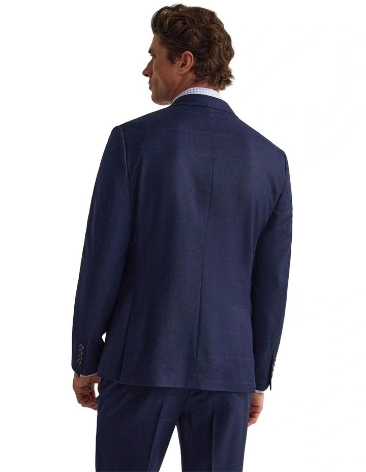 Byron Wool Suit Jacket in Navy image 3