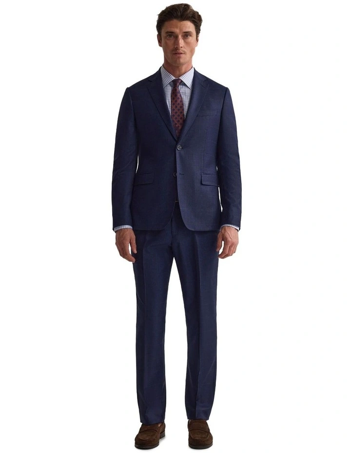Byron Wool Suit Jacket in Navy image 5