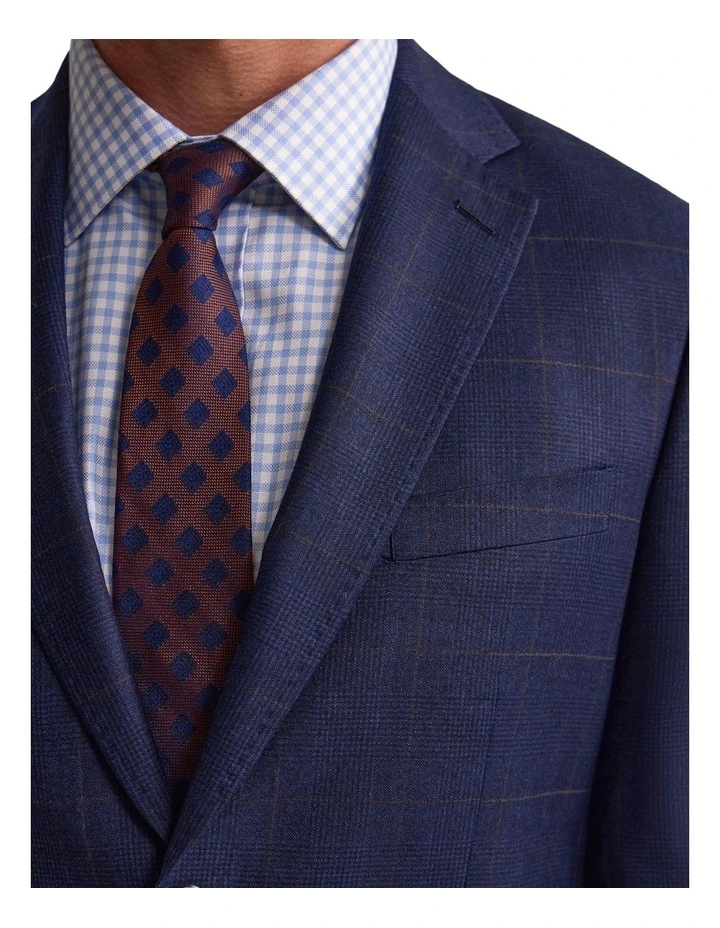 Byron Wool Suit Jacket in Navy image 6
