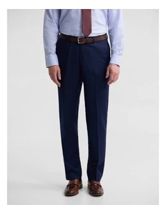 Byron Wool Suit Trousers in Navy