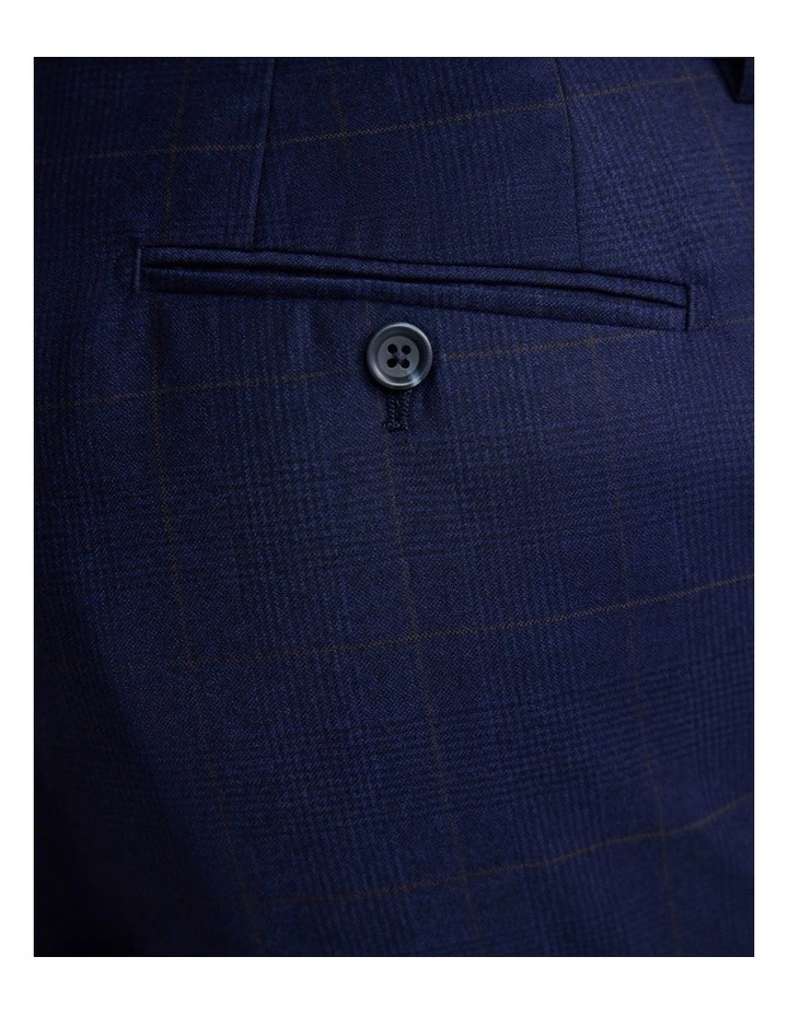 Byron Wool Suit Trousers in Navy image 6