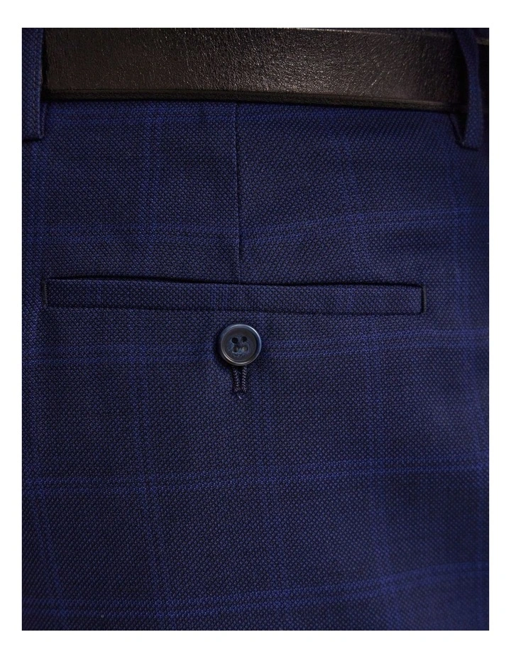 Hardy Check Suit Trousers in Navy image 6