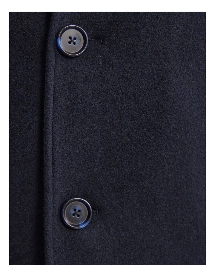Dunbar Wool Rich Coat in Navy image 6