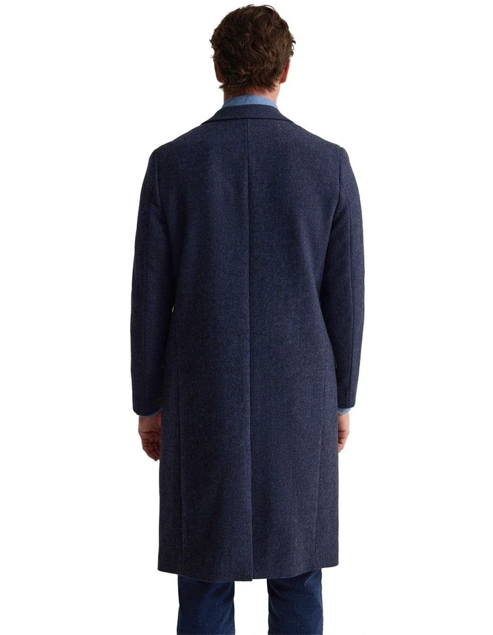 George Wool Rich Coat in Navy image 3