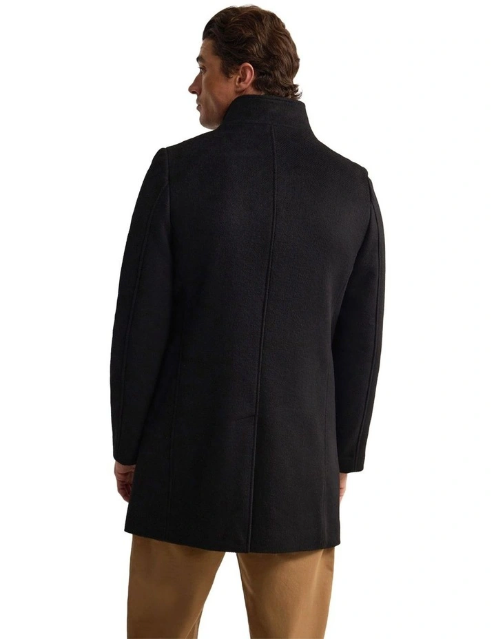 Dunbar Wool Rich Coat in Black image 3