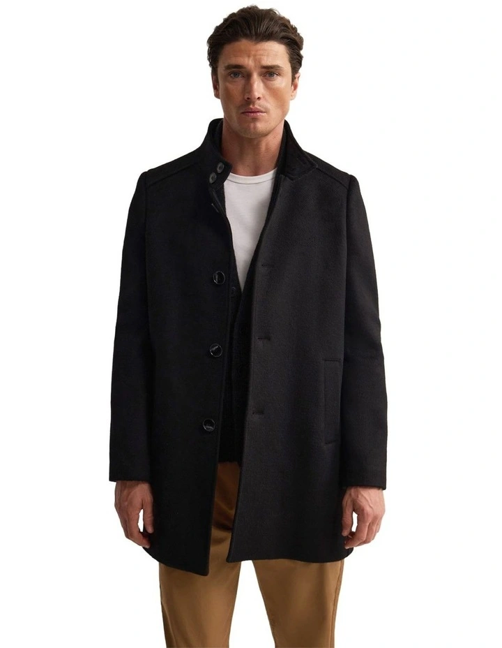 Dunbar Wool Rich Coat in Black image 5