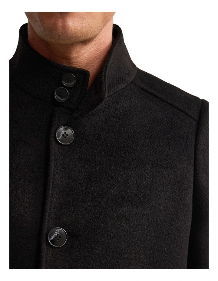 Dunbar Wool Rich Coat in Black image 6