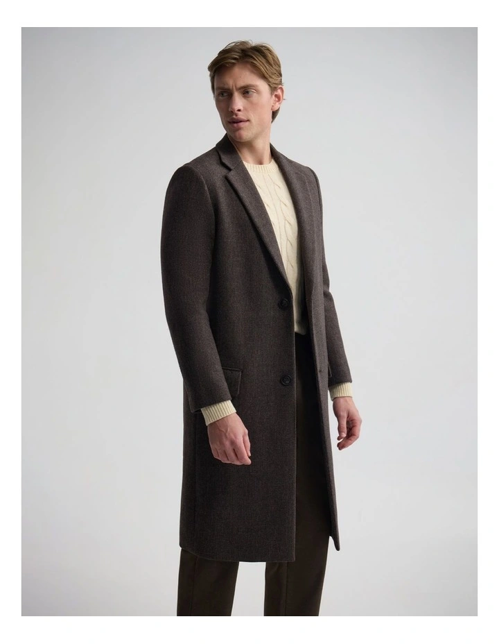 George Wool Rich Coat in Brown image 4