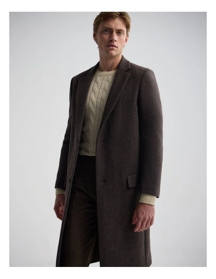 George Wool Rich Coat in Brown image 5