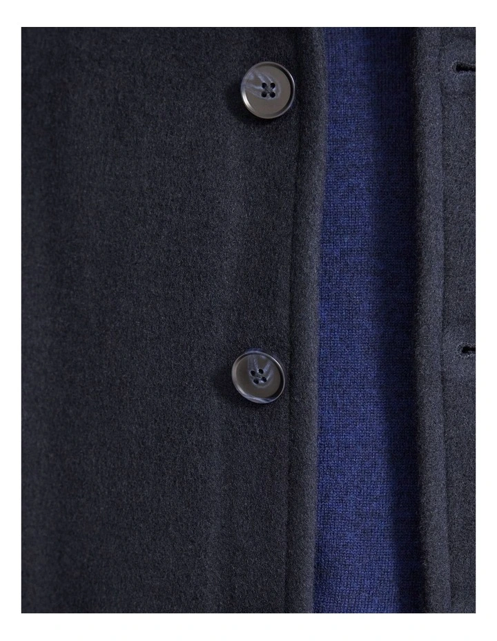 Joey Wool Blend Jacket in Navy image 6