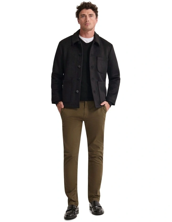 Joey Wool Blend Jacket in Black image 2