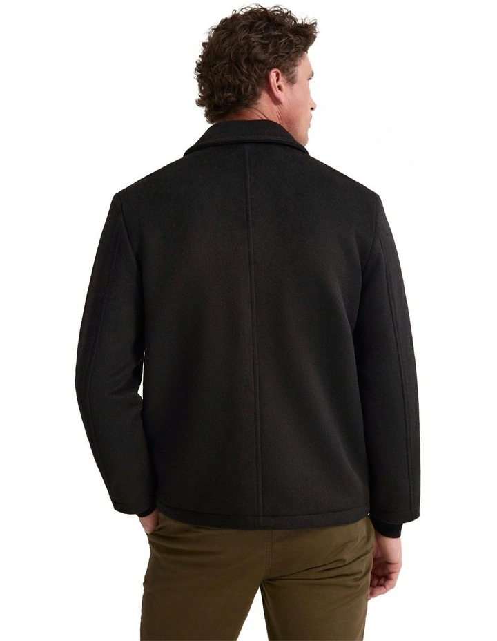 Joey Wool Blend Jacket in Black image 3