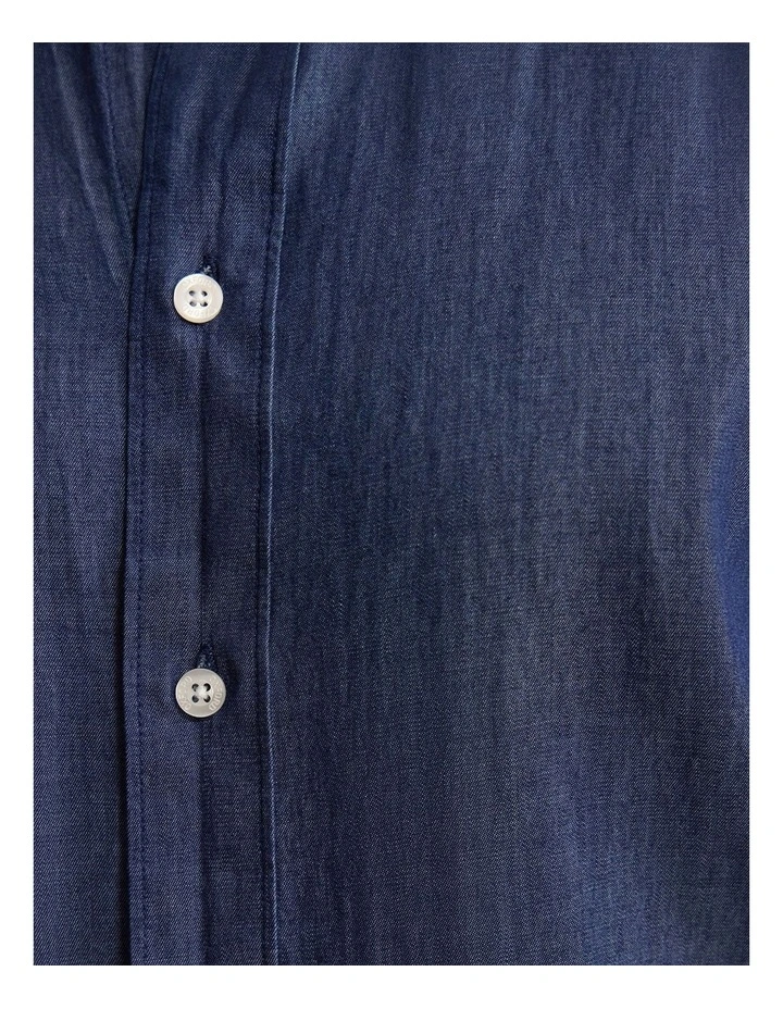 Rover Washed Denim Shirt in Indigo image 6