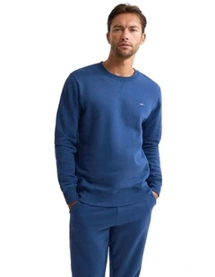 Leo Organic Cotton Sweatshirt in Navy