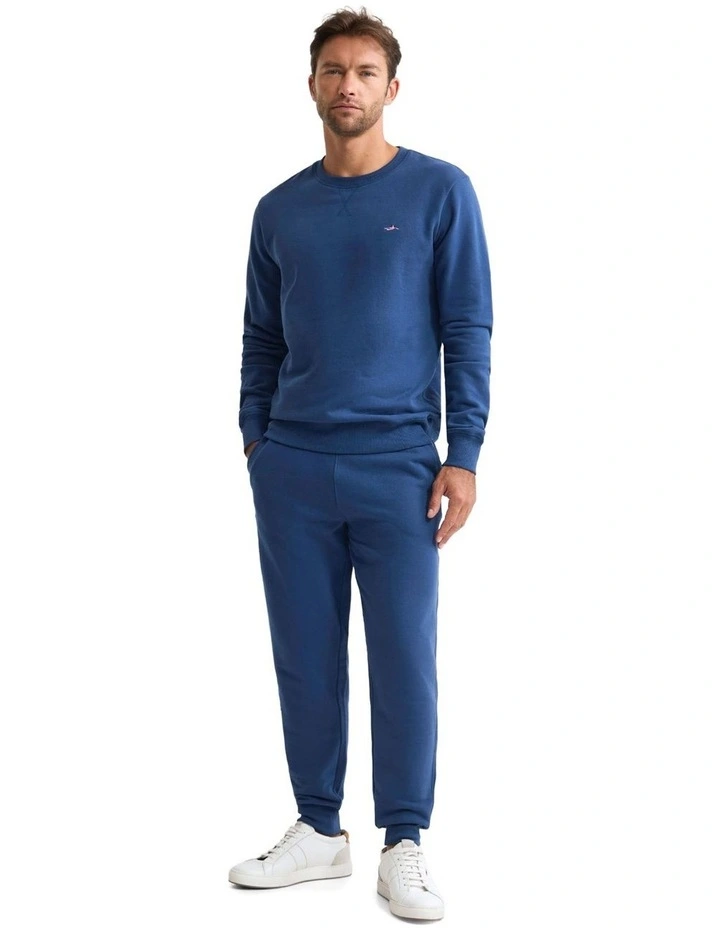 Leo Organic Cotton Sweatshirt in Navy image 5