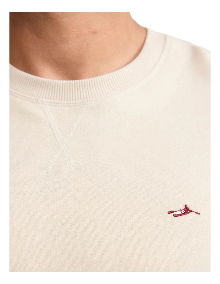 Leo Organic Cotton Sweatshirt in Stone image 6