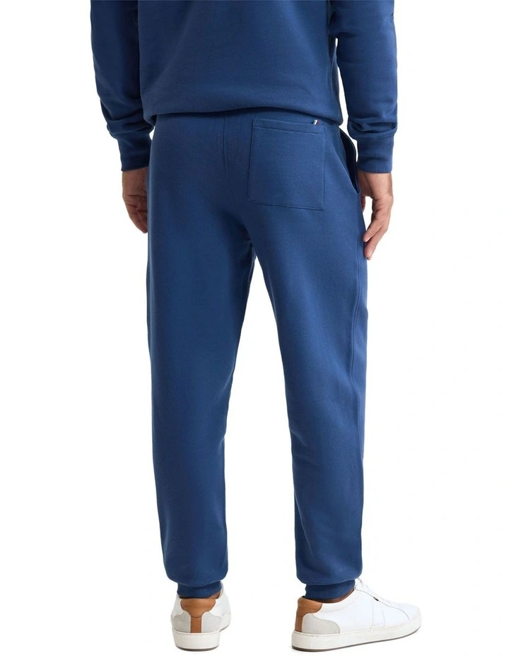 Benson Organic Cotton Track Pants in Navy image 2