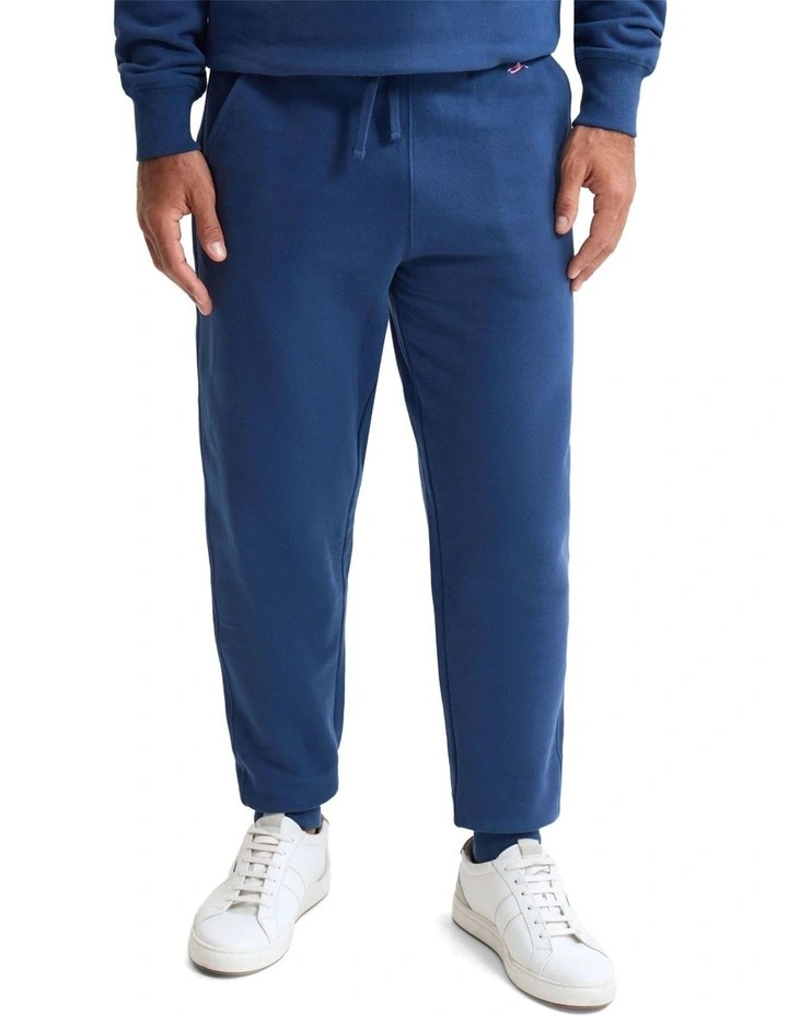 Benson Organic Cotton Track Pants in Navy image 4