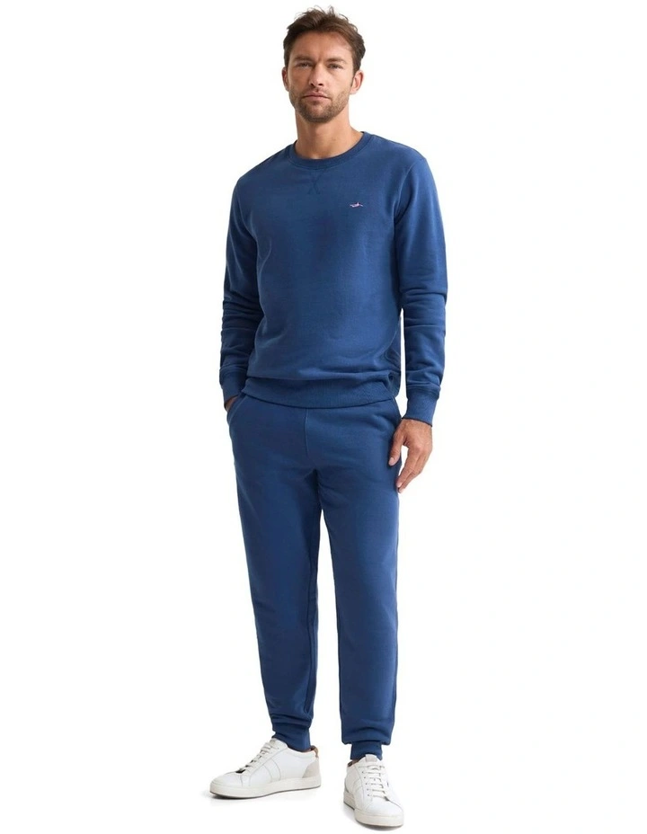 Benson Organic Cotton Track Pants in Navy image 5