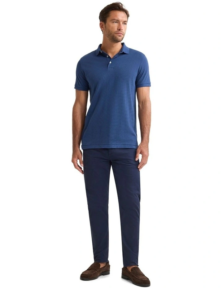 Austin Organic Cotton Polo in Navy image 5