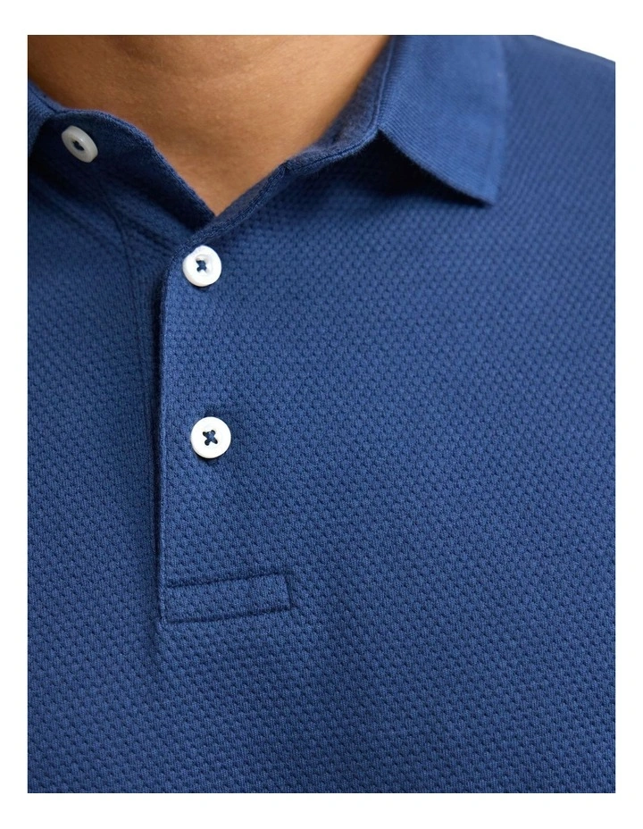 Austin Organic Cotton Polo in Navy image 6