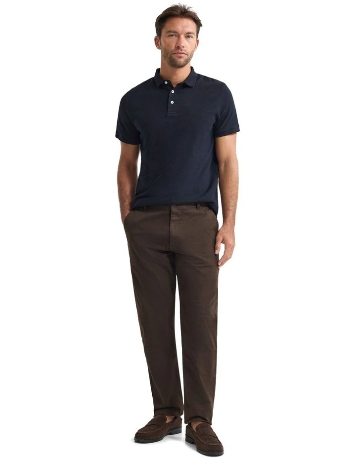 Austin Organic Cotton Polo in Jet Black image 5