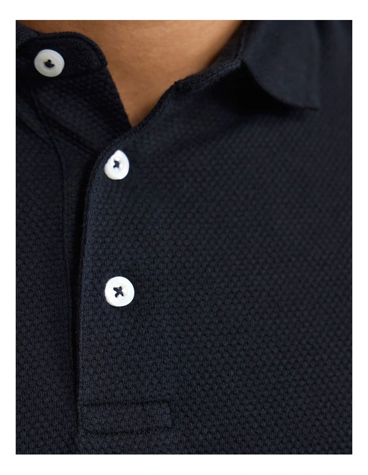 Austin Organic Cotton Polo in Jet Black image 6