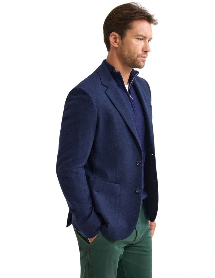 Milton Wool Blend Blazer in Navy image 2