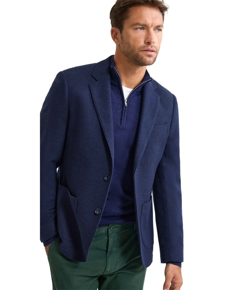 Milton Wool Blend Blazer in Navy image 4