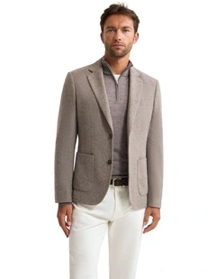 Milton Wool Blend Blazer in Natural