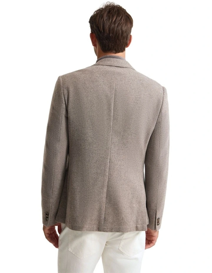 Milton Wool Blend Blazer in Natural image 3