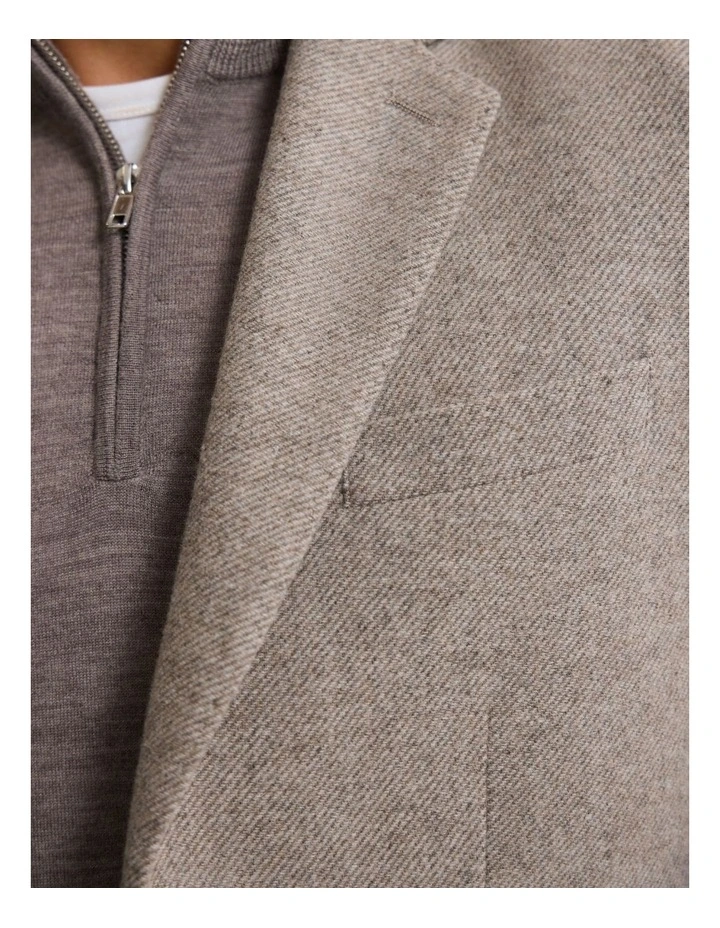 Milton Wool Blend Blazer in Natural image 5