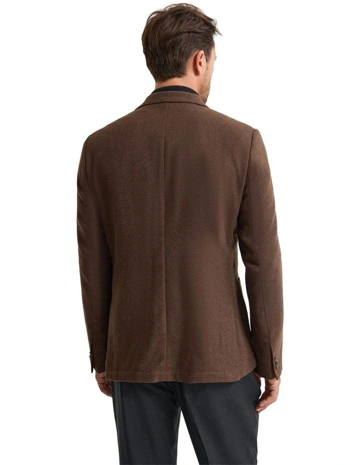 Milton Wool Blend Blazer in Bark image 3