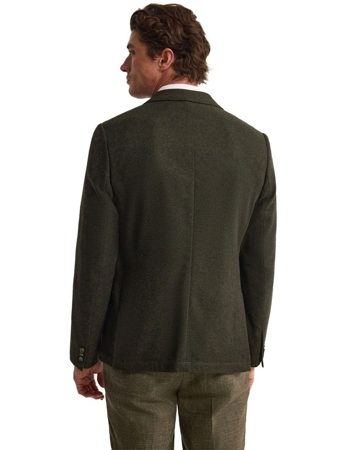 Milton Wool Blend Blazer in Olive image 3