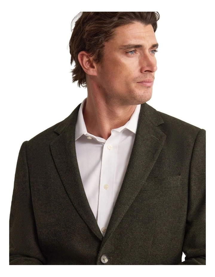 Milton Wool Blend Blazer in Olive image 4