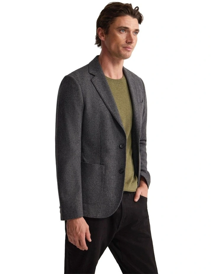 Milton Wool Blend Blazer in Slate image 2