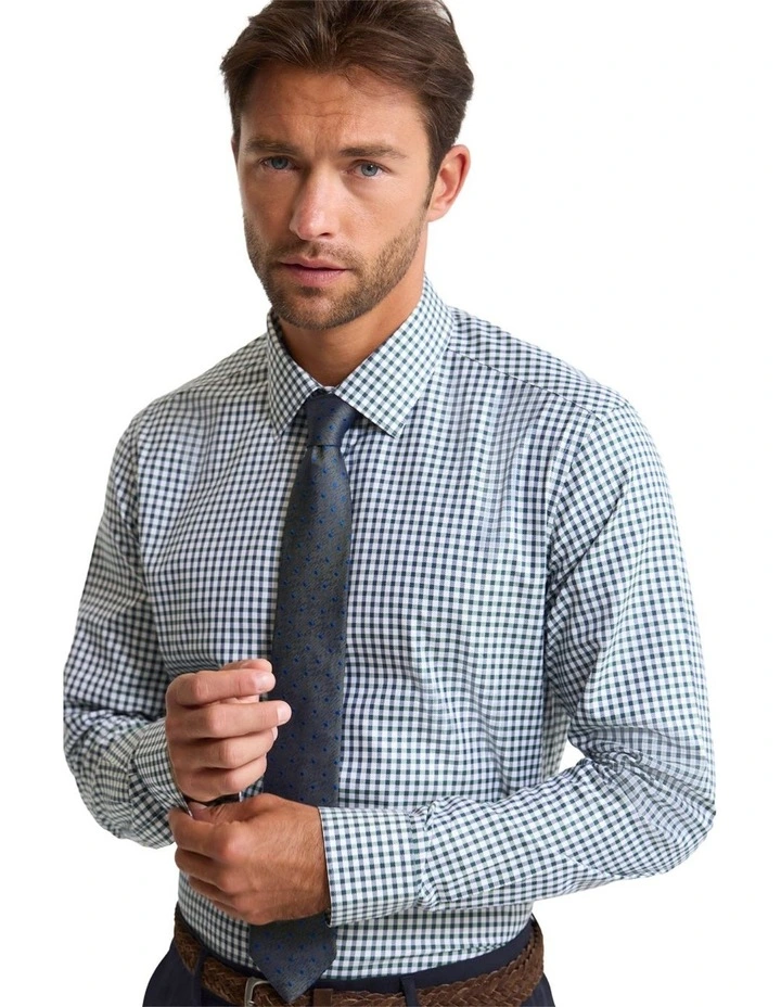 Beckton Slim Fit Luxury Shirt in Green image 2
