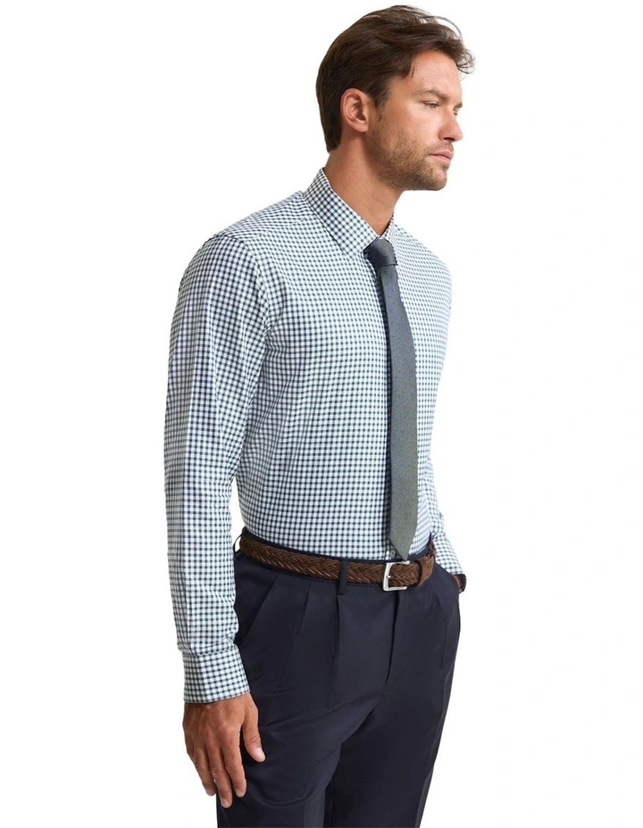 Beckton Slim Fit Luxury Shirt in Green image 3