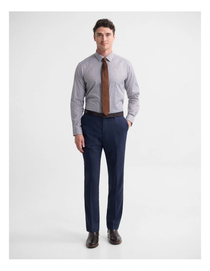 Beckton Slim Fit Luxury Shirt in Brown image 3