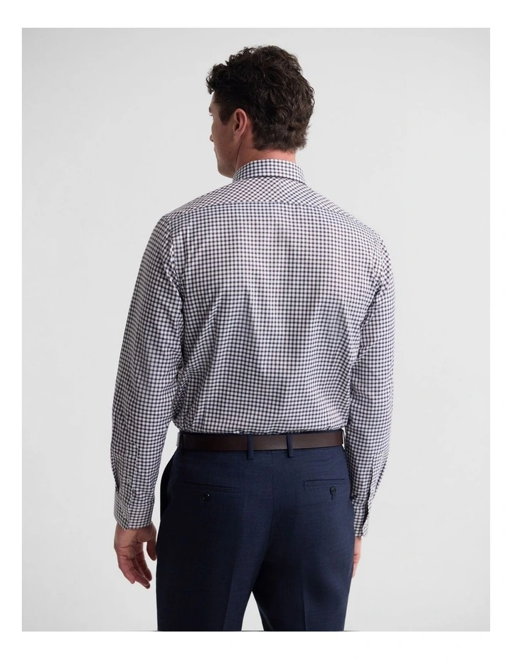 Beckton Slim Fit Luxury Shirt in Brown image 4