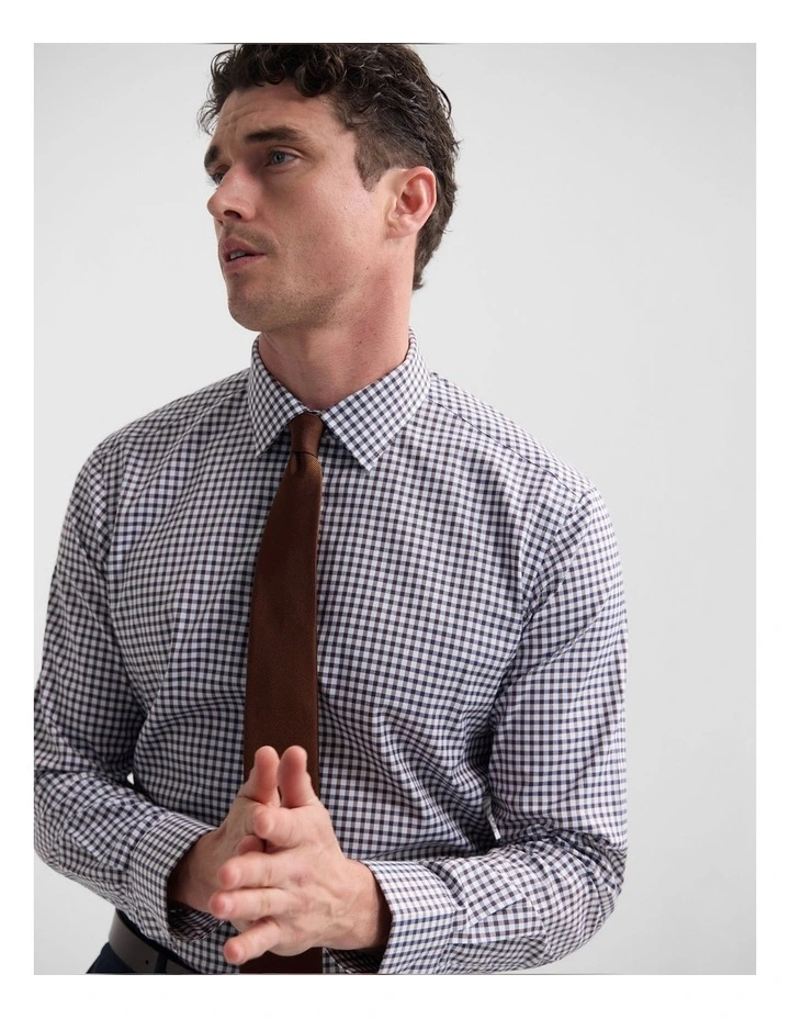 Beckton Slim Fit Luxury Shirt in Brown image 5
