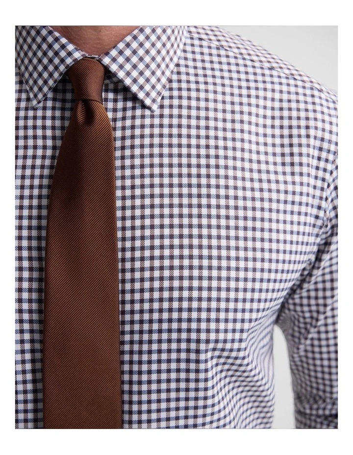 Beckton Slim Fit Luxury Shirt in Brown image 6