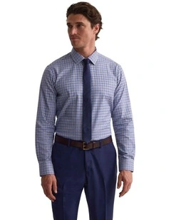 Beckton Slim Fit Luxury Shirt in Navy