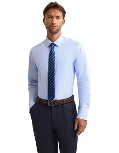 Beckton Slim Fit Luxury Shirt in Sky